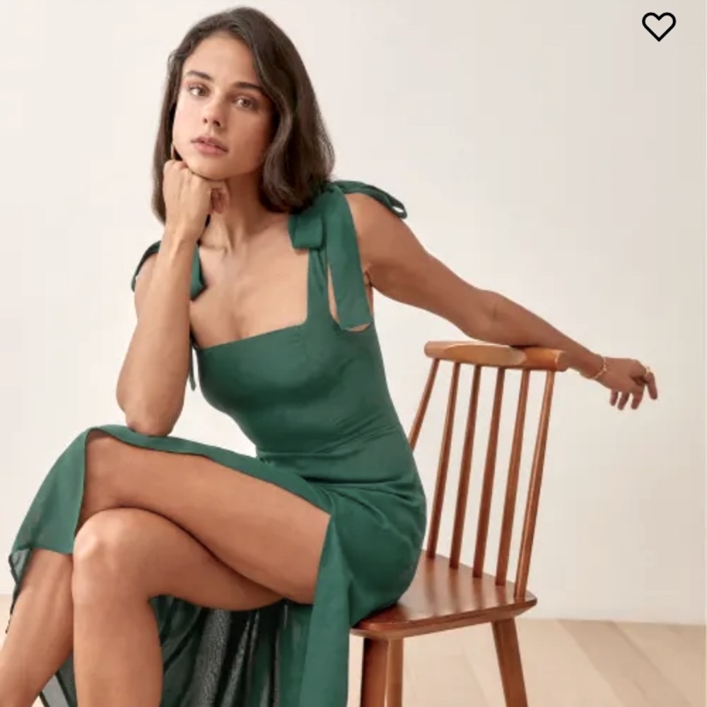 NWT Reformation Twilight Dress - Emerald